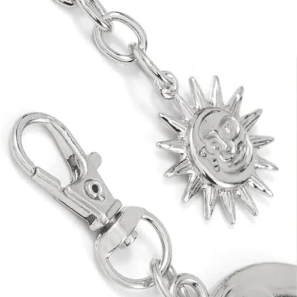 Moon Silver Metal Belt